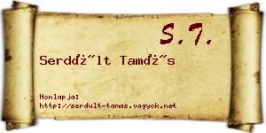 Serdült Tamás névjegykártya